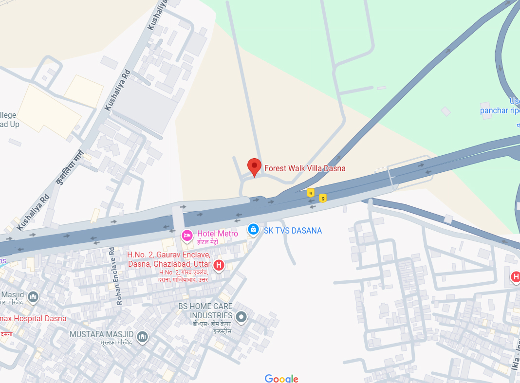 Forest walk villas location